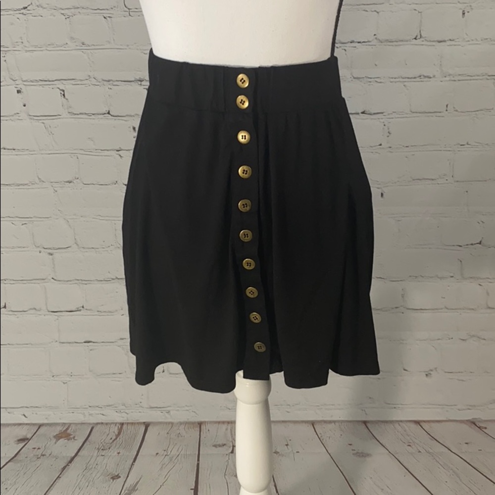 Black Button Up Skirt